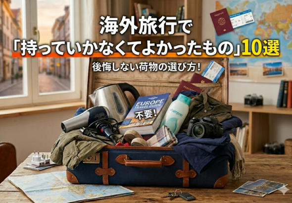 海外旅行で「持っていかなくてよかったもの」10選