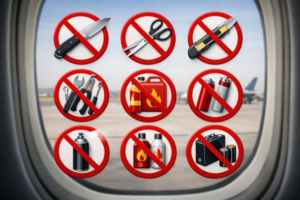 機内持ち込み禁止