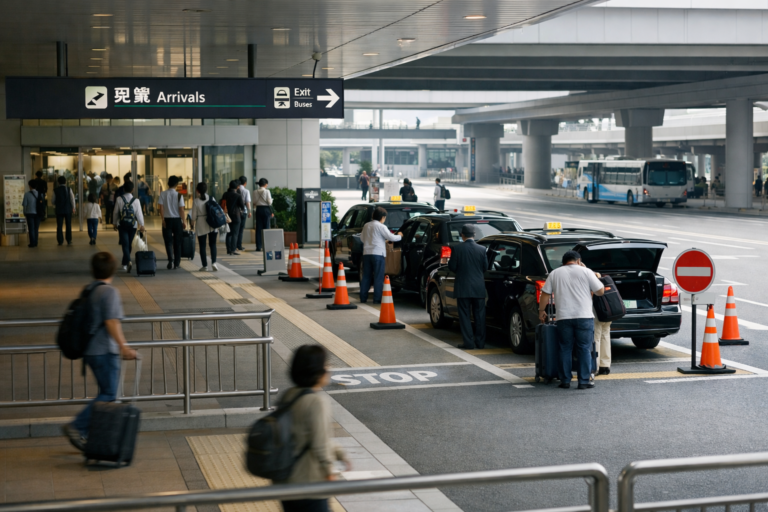 小松空港で啓発｜初めての海外旅行者向け白タク注意